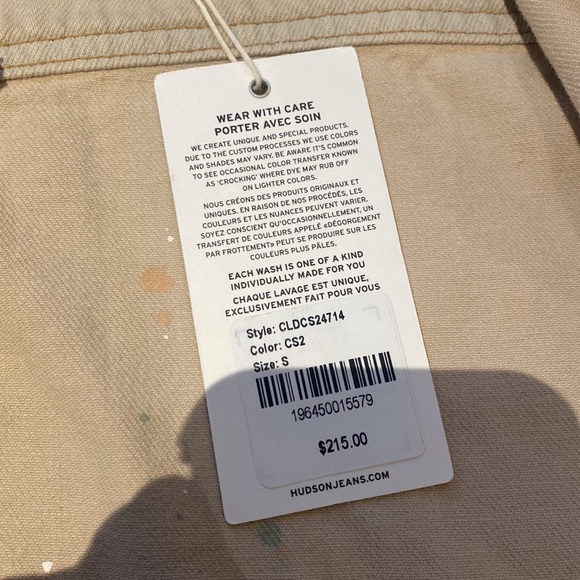 HUDSON CLOTHING Confetti Sands Denim Paint Splatter Button Down - Picture 6 of 14